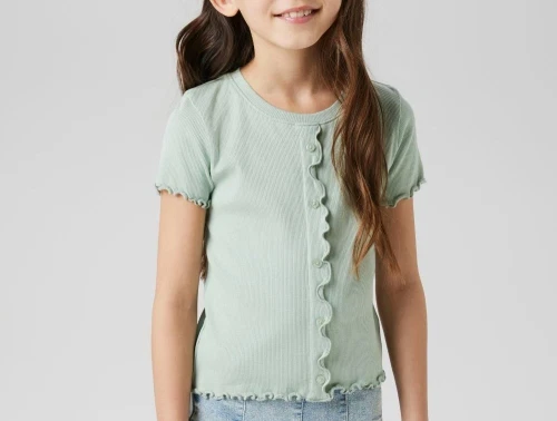 Name It top aqua gray